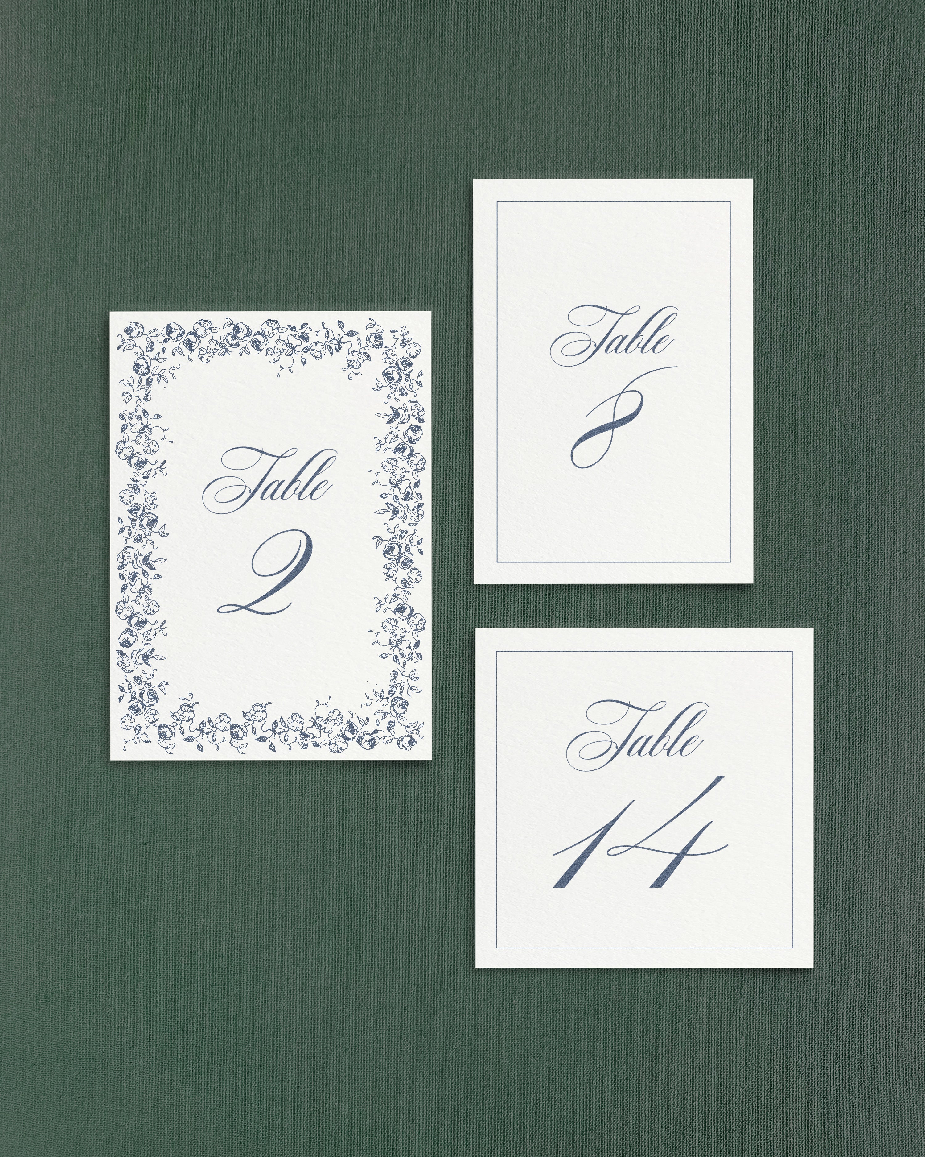 Dinner Table Numbers – Empress Stationery