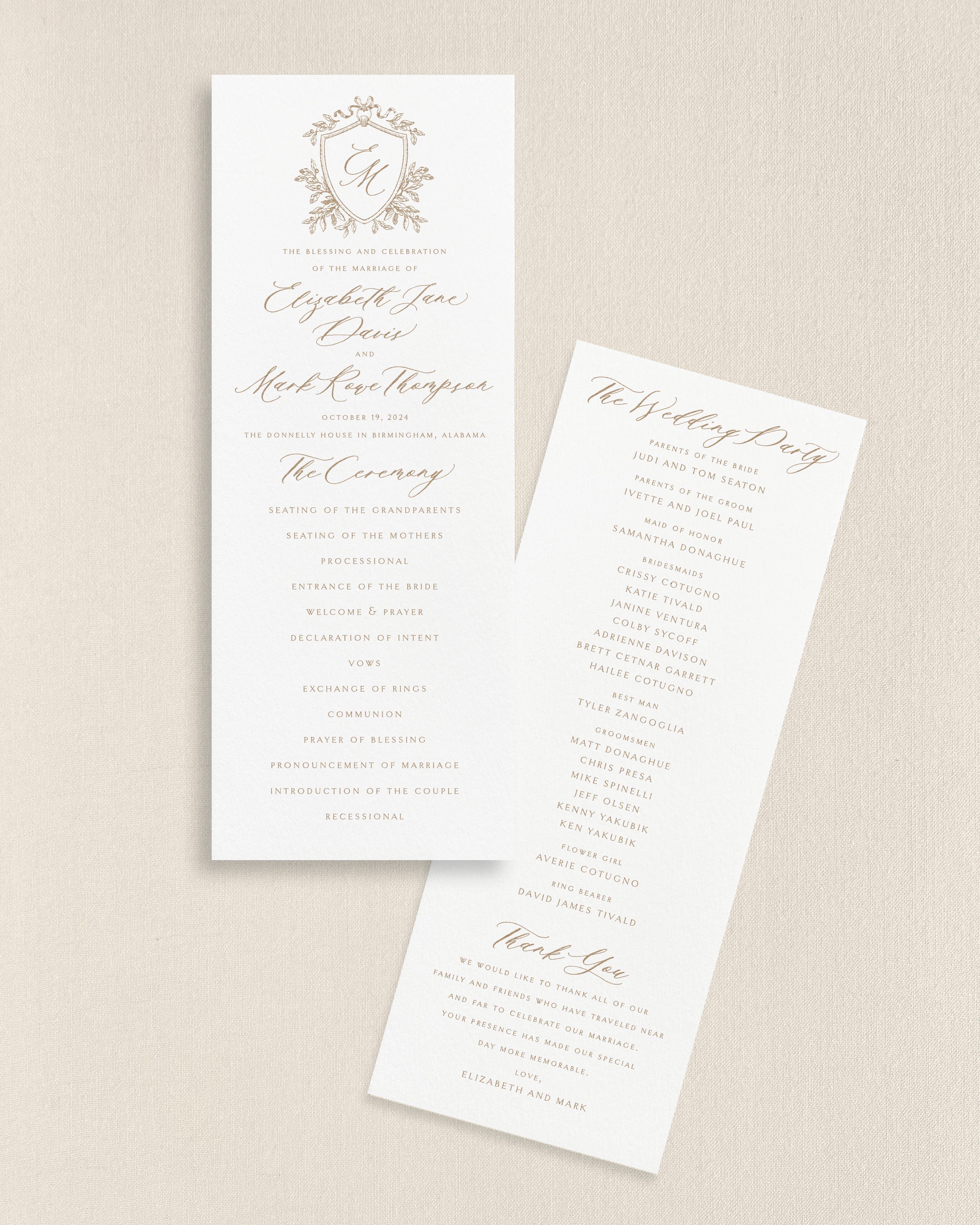 Beva Marriage Program Do you need wedding programs 60 photos - Astyledwedding.com