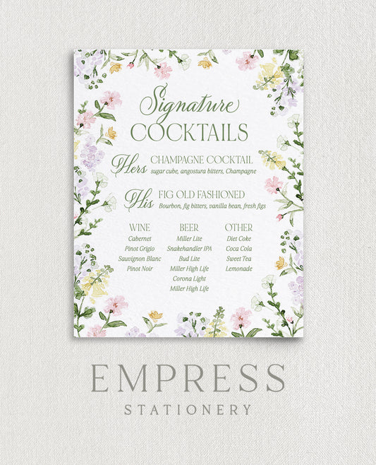 Emmeline 8 x 10 Signage