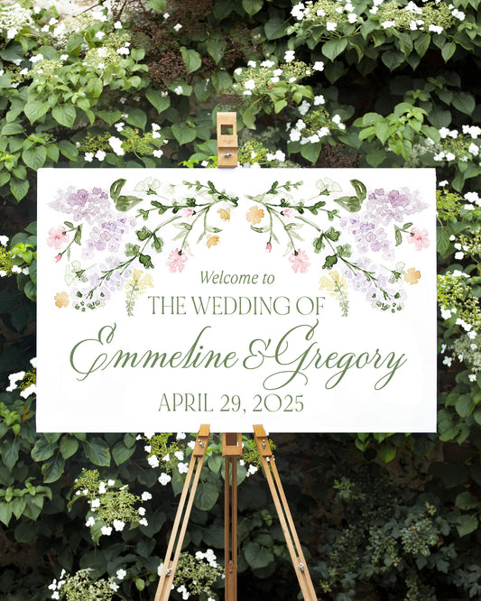 Emmeline Welcome Sign Digital File