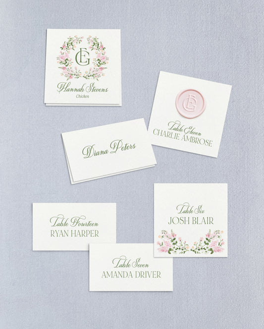 Emmeline Escort and Place Cards