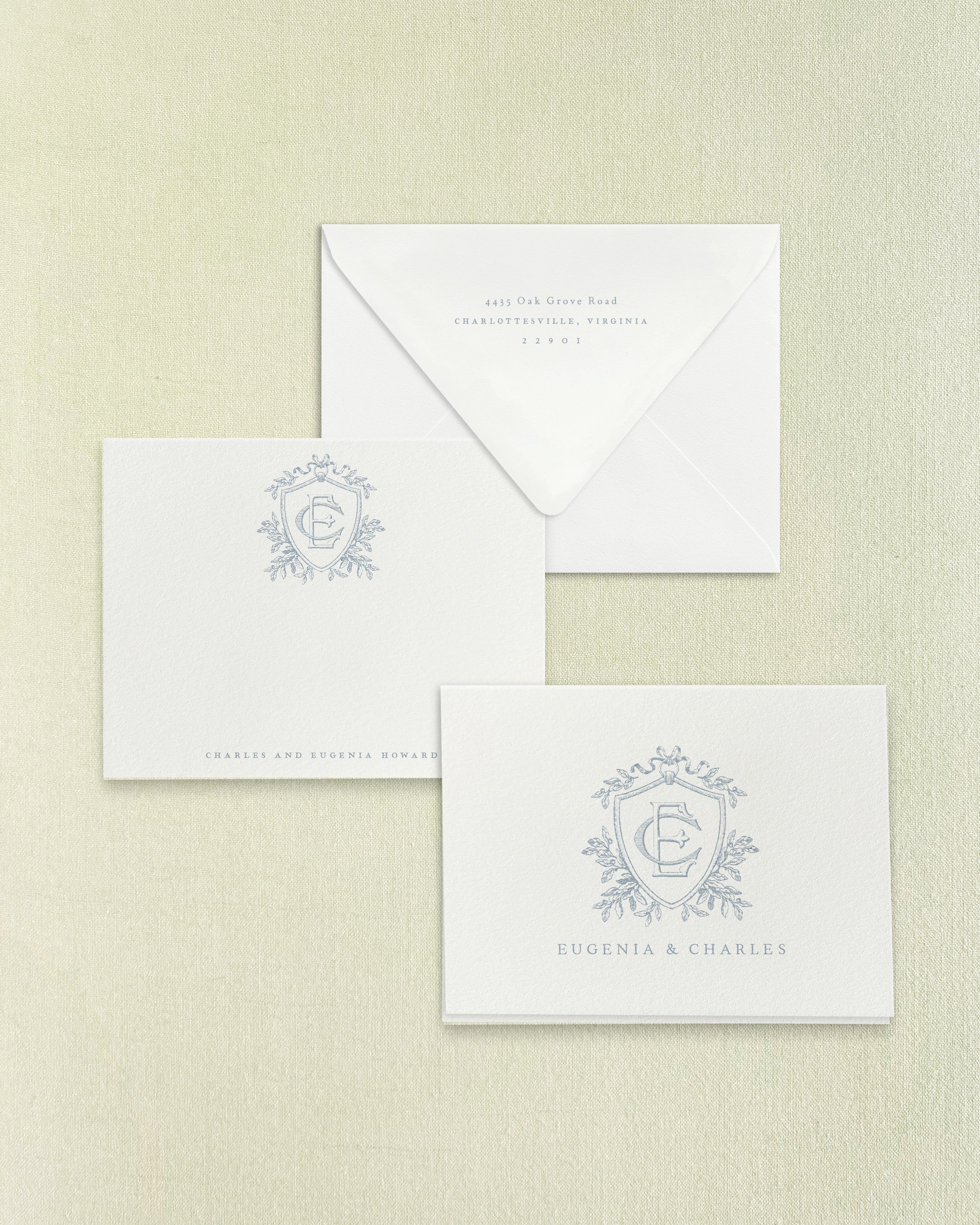 Personalized Embossed Thank You Cards Personalized Embossed Note Cards