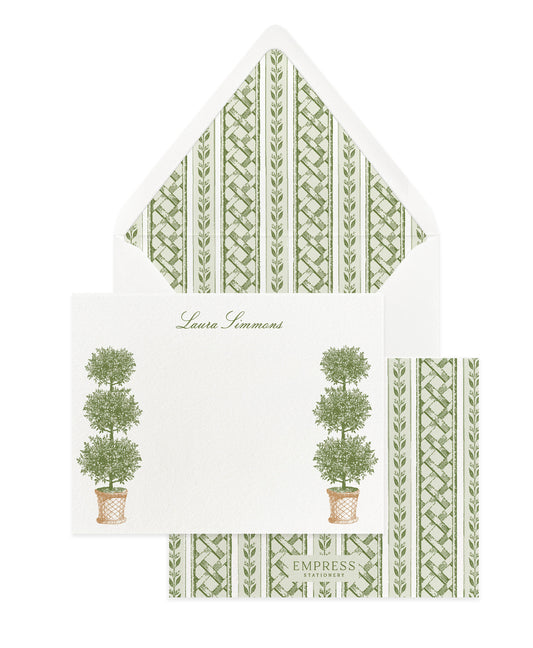 Green Garden Trellis Note Set
