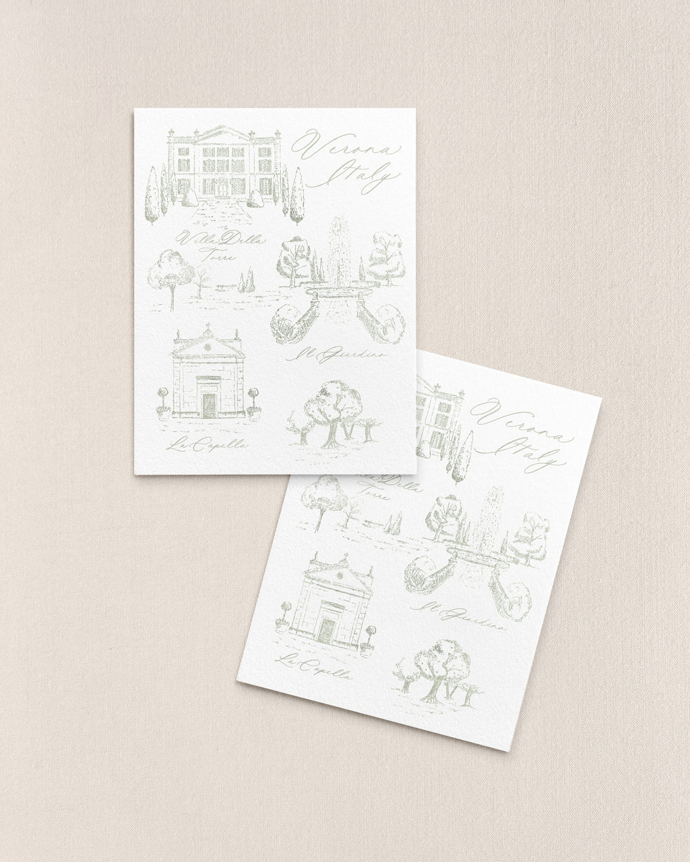 Ingrid Hand Drawn Points of Interest Insert – Empress Stationery