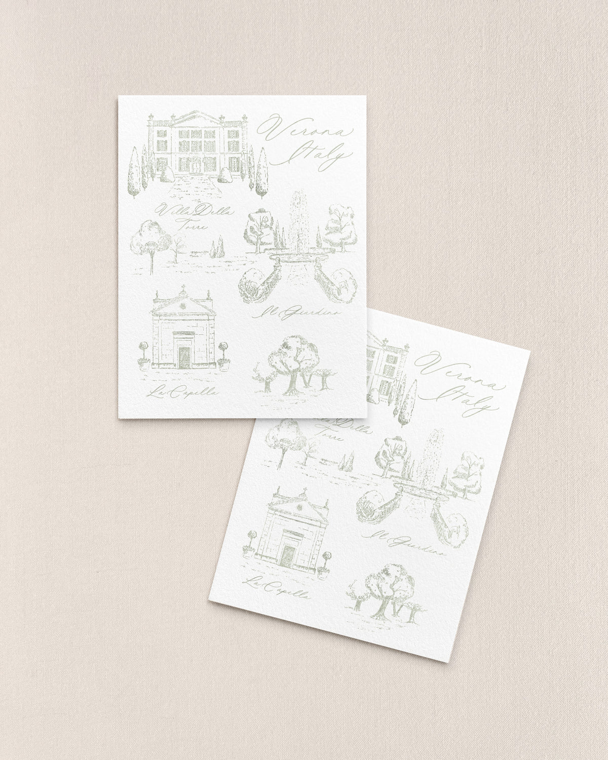 Ingrid Hand Drawn Points of Interest Insert – Empress Stationery