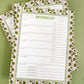 Pink Palms Large Agenda Notepad