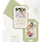 Chartreuse Stripes Newlywed Card