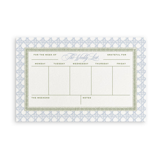 Eloise Weekly Agenda Notepad