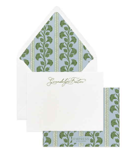 Gwendolyn Toile Personalized Note Set