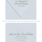 Greta Blue Floral Oval Save the Date